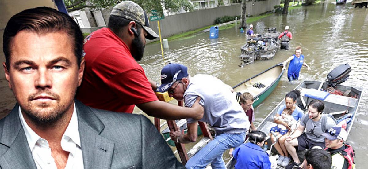 DiCaprio donates USD 1 million to hurricane relief efforts