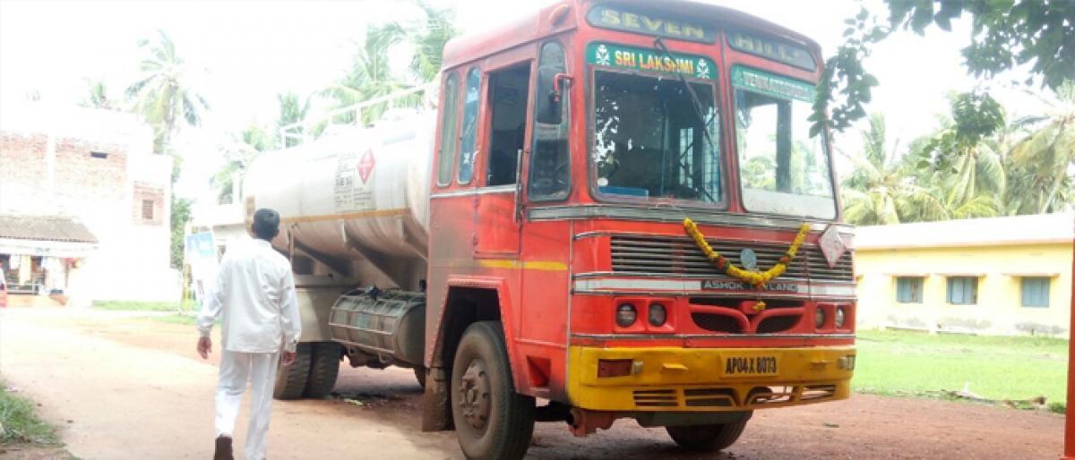 Unauthorized Diesel tanker seized in East Godavari district
