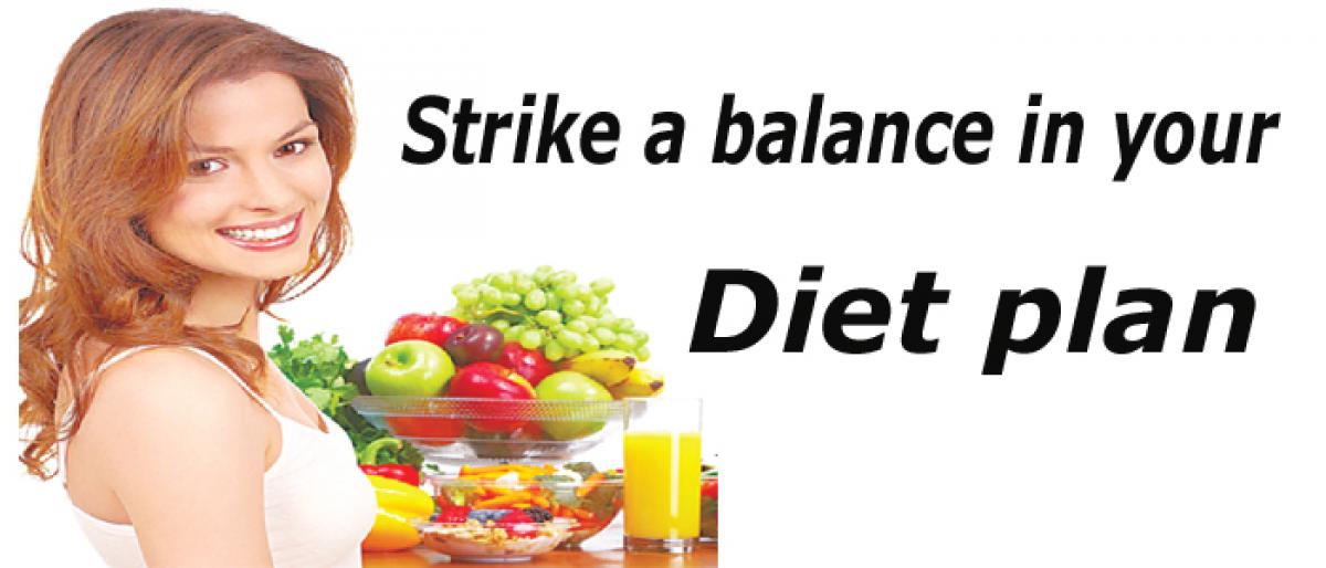 Strike a balance in your diet plan