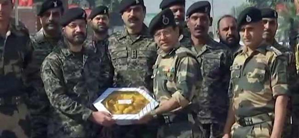 Diwali 2018: India, Pakistan troops exchange sweets at Attari-Wagah Border