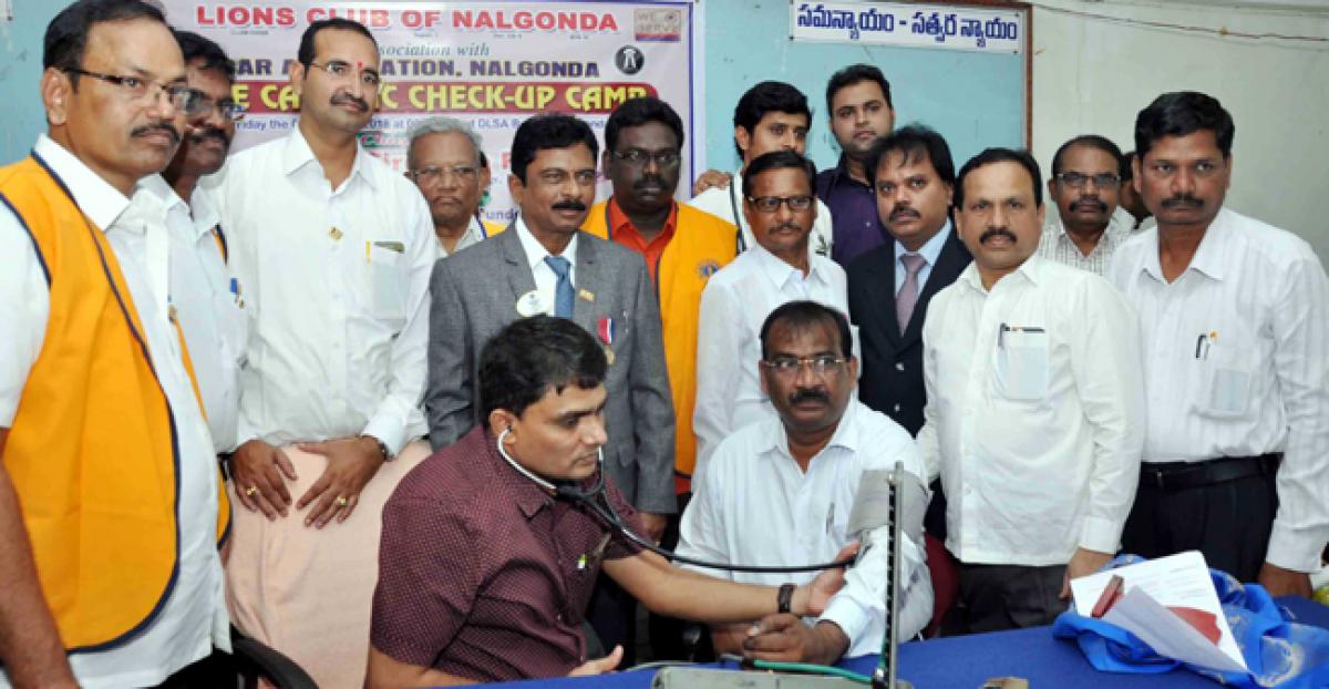 Medical camp held at Nyaya Seva Sadan at Nalgonda