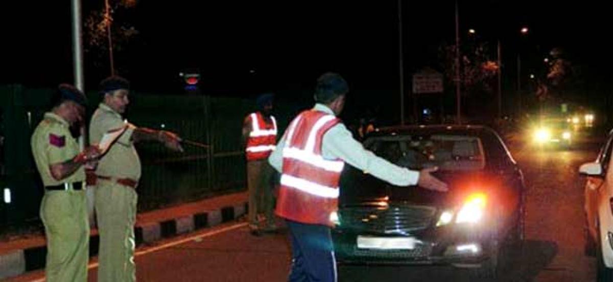 2499 booked for Drunken Driving on New Years eve