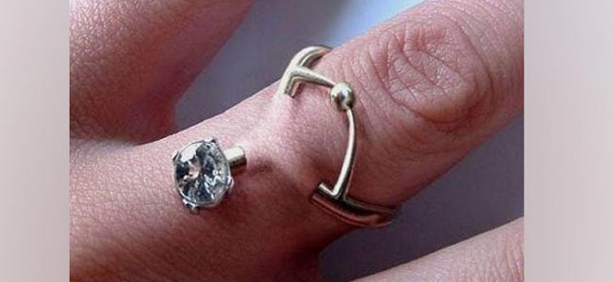 Engagement piercings taking over traditional rings