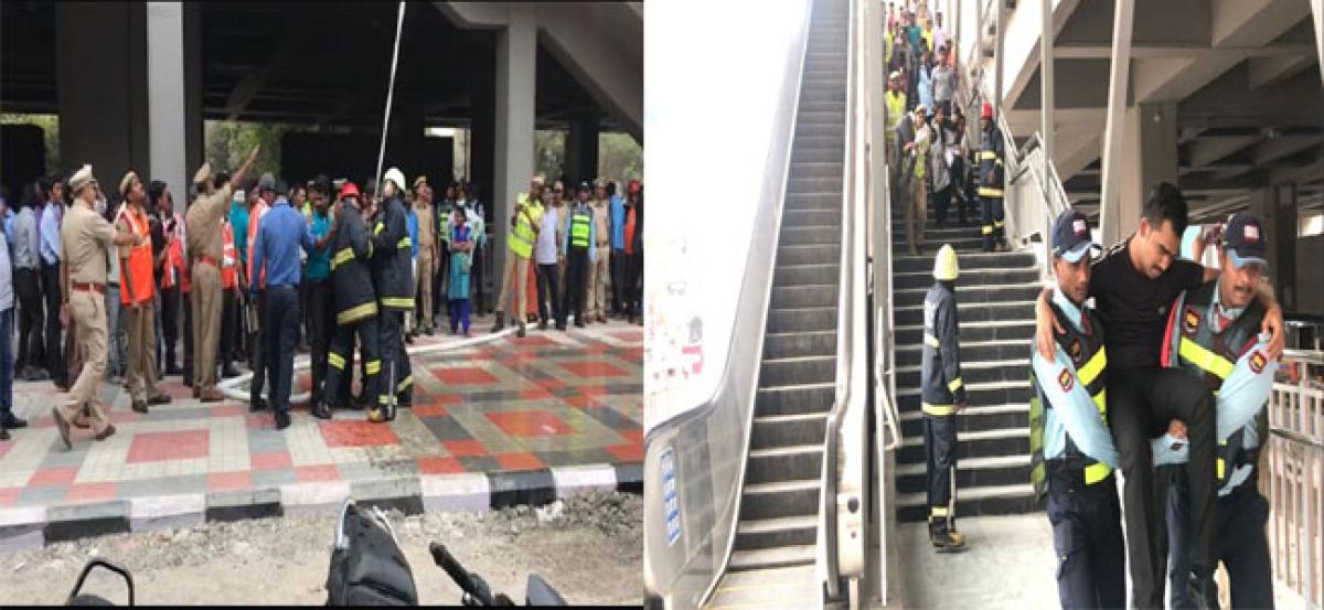 Fire brigade conducts mock drill