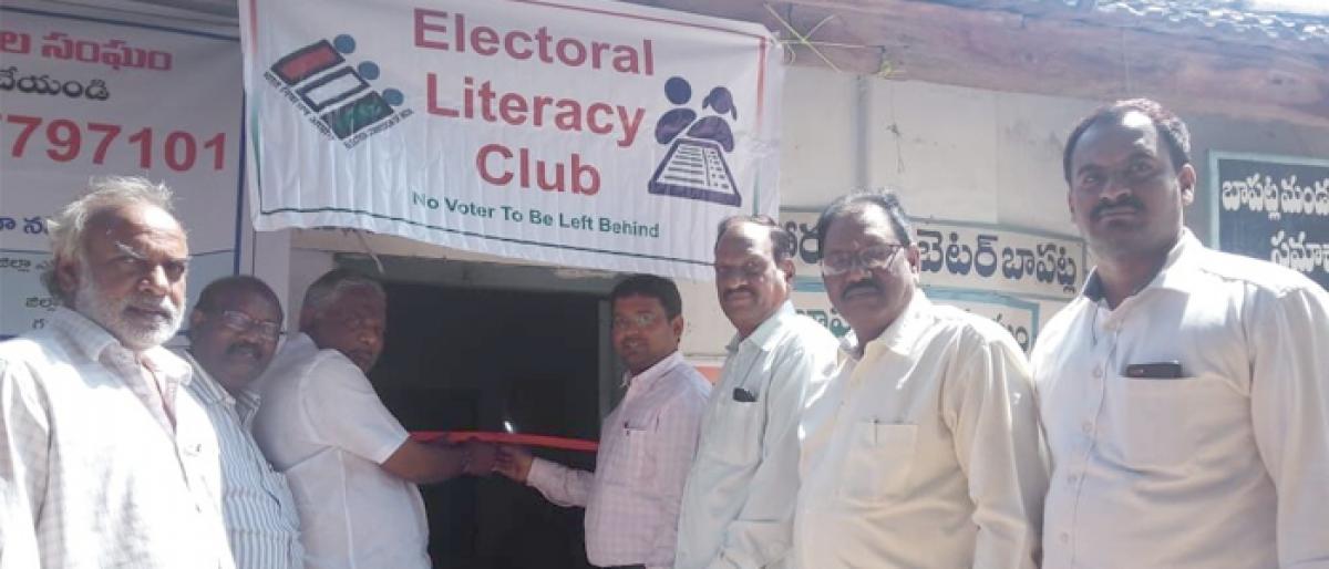 Electoral Literacy Club inaugurated at Bapatla