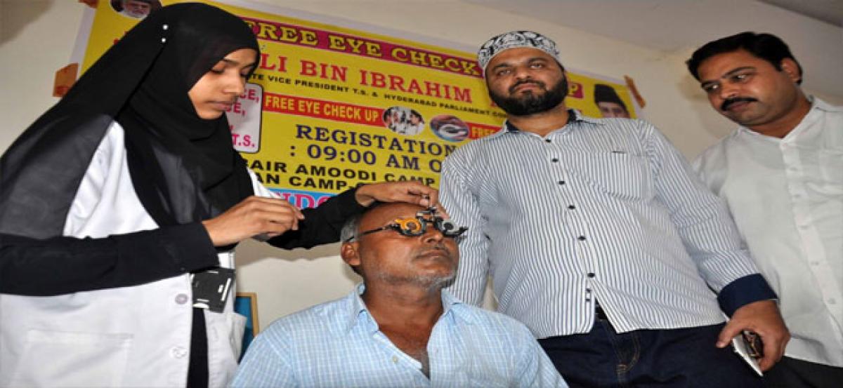 TDP conducts free eye check-up camp