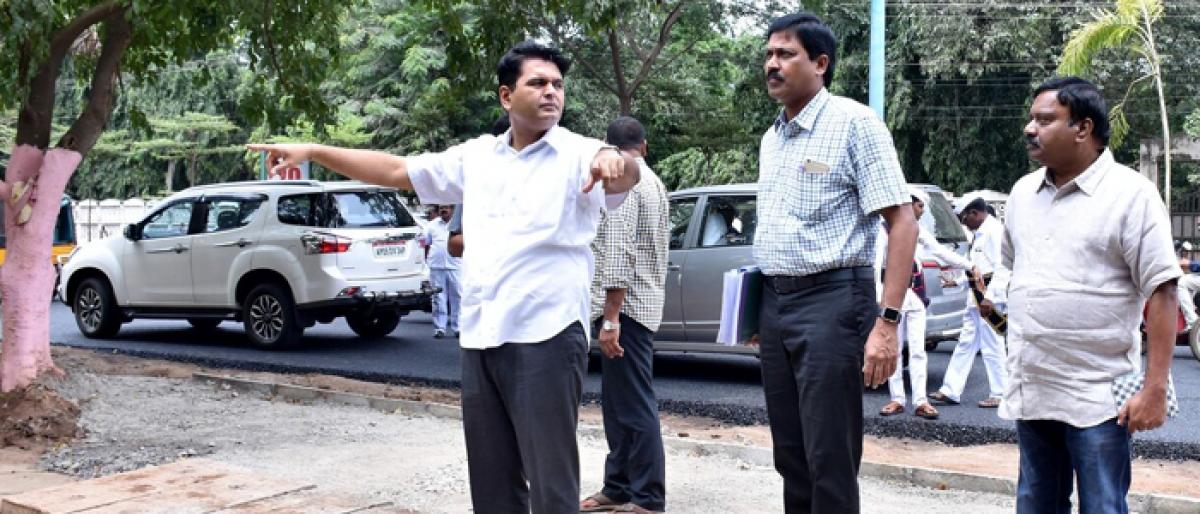 East Godavari collector inspects places for AP CM visit to Kakinada city