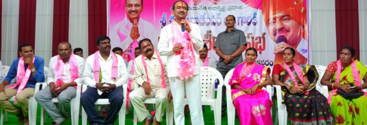 Eatala exhorts people to vote for TRS