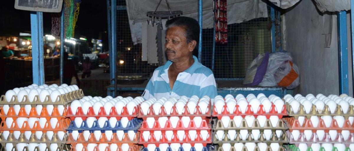 Record jump in egg prices in Telangana