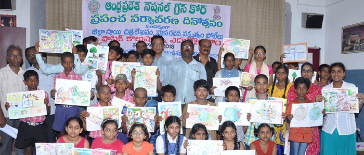 Children show concern for environment protection