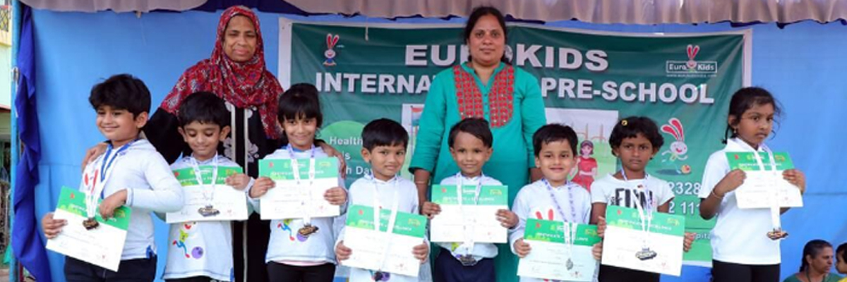 Sports meet conducted at EuroKids preschool in Guntur