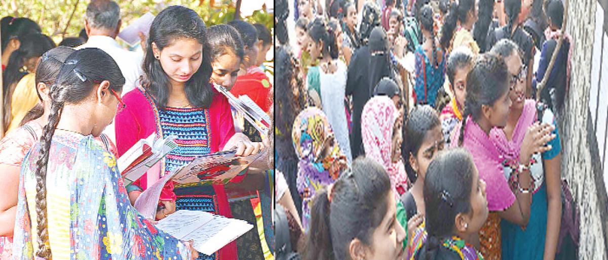 Inter II-year exams begin on a peaceful note