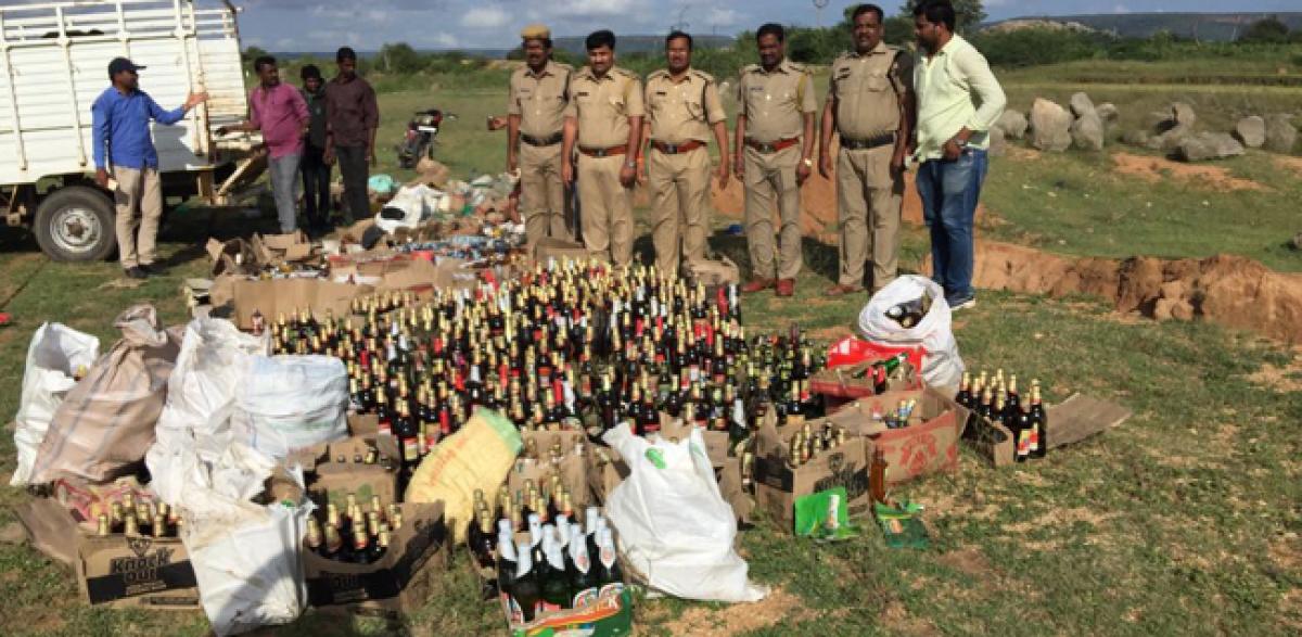 Excise department destroys wine bottles taken as ‘mamul’