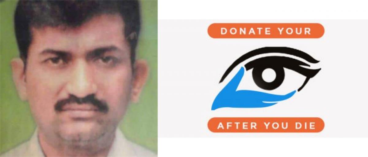 Deceased man’s eyes donated