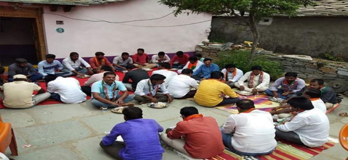 BJP holds community feast in Kondelli