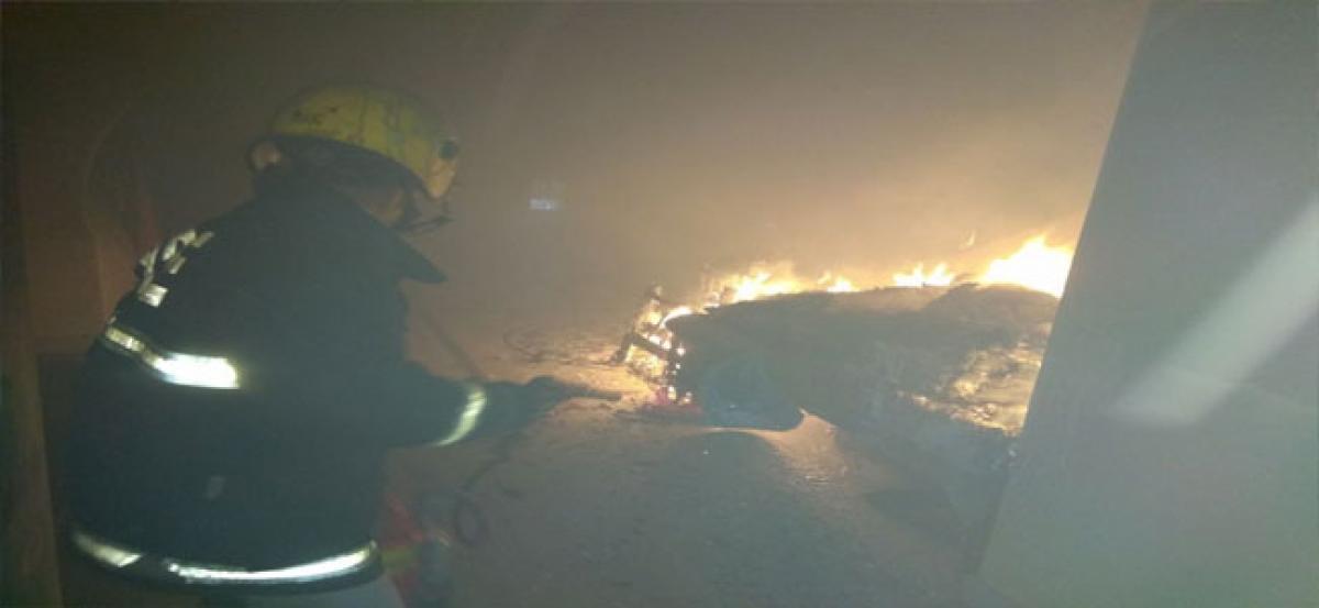 Fire accident in Chanchalguda
