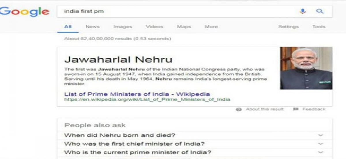 Google India first PM and you may be in for a shock