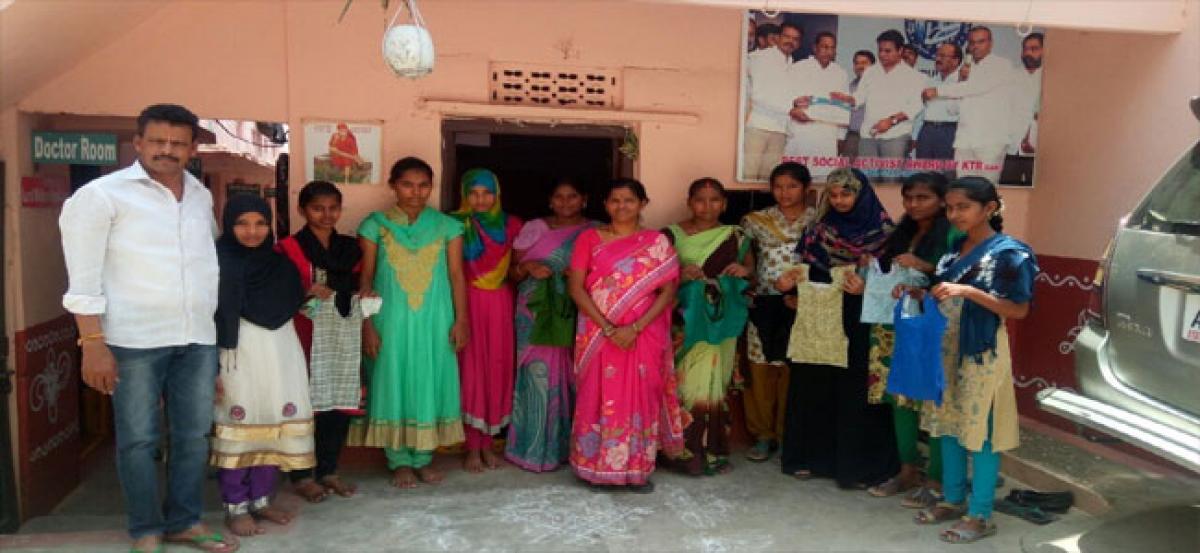 Free tailoring classes provided to poor girl students