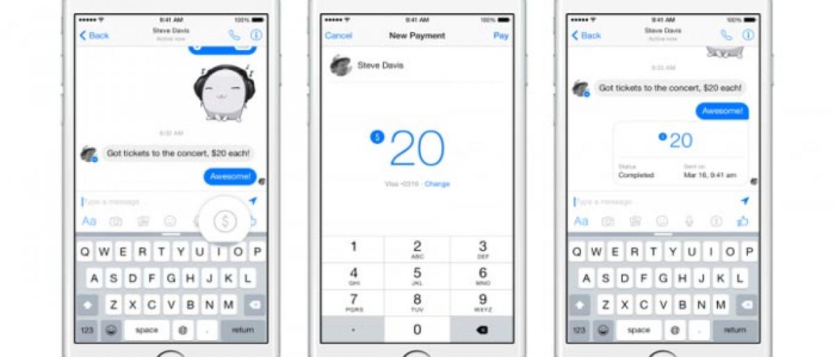 You may soon send cash from Facebook