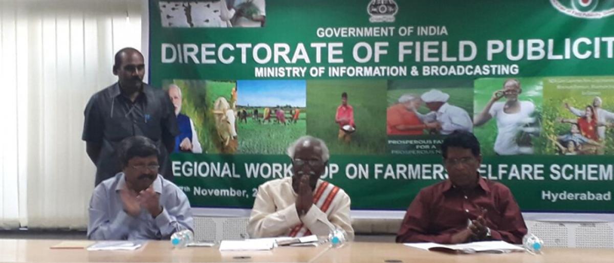 Workshop on farmers’ welfare schemes held