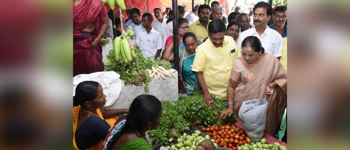 Market opened for sale of chemical-free veggies