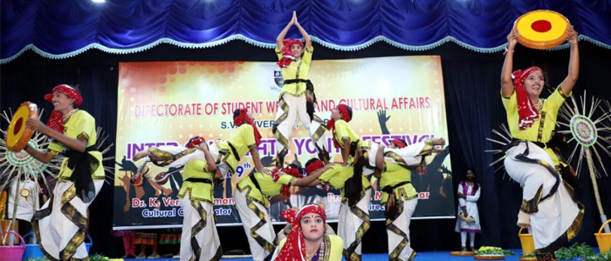 SVU intercollegiate cultural fest begins at SVU’s Srinivas Auditorium in Tirupati