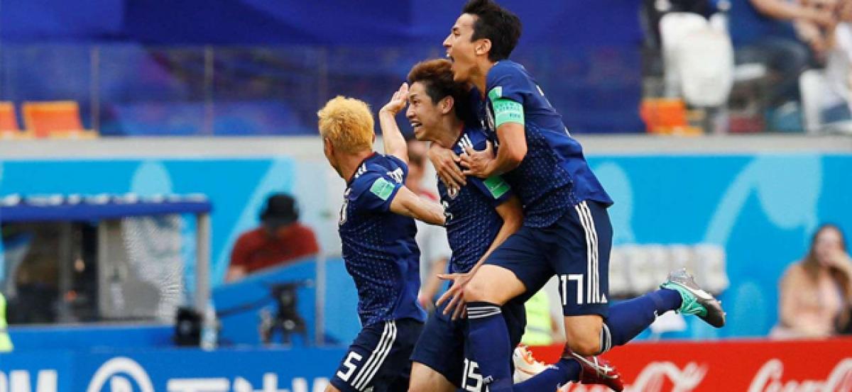 FIFA World Cup 2018: Yuya Osako snatches shock victory for Japan against 10-man Colombia