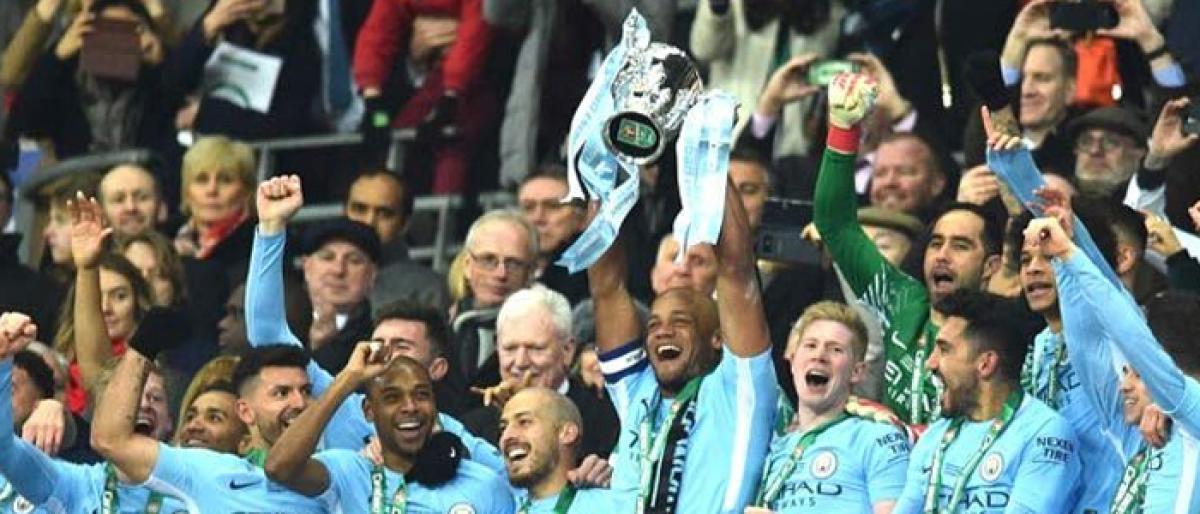 Man City lift League Cup