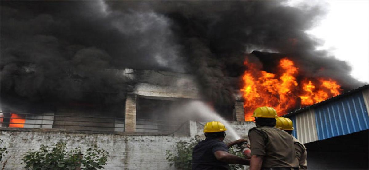 Hyderabad: Fire breaks out in paper manufacturing company