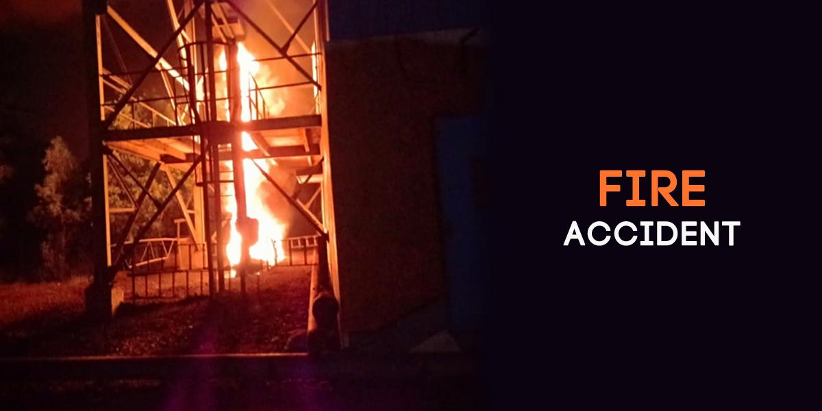 Fire accident in GENCO plant at Nelaturu, Rs. 1 Cr property damaged