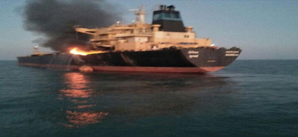 MT Genessa oil tanker: India Coast Guard fire fight on