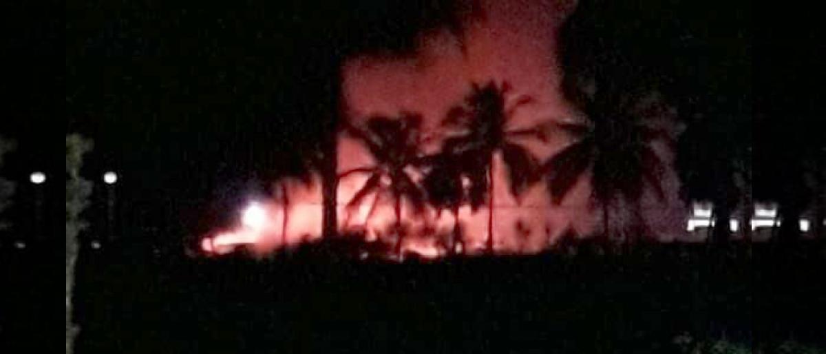 Fire in factory sparks panic at Tundurru village