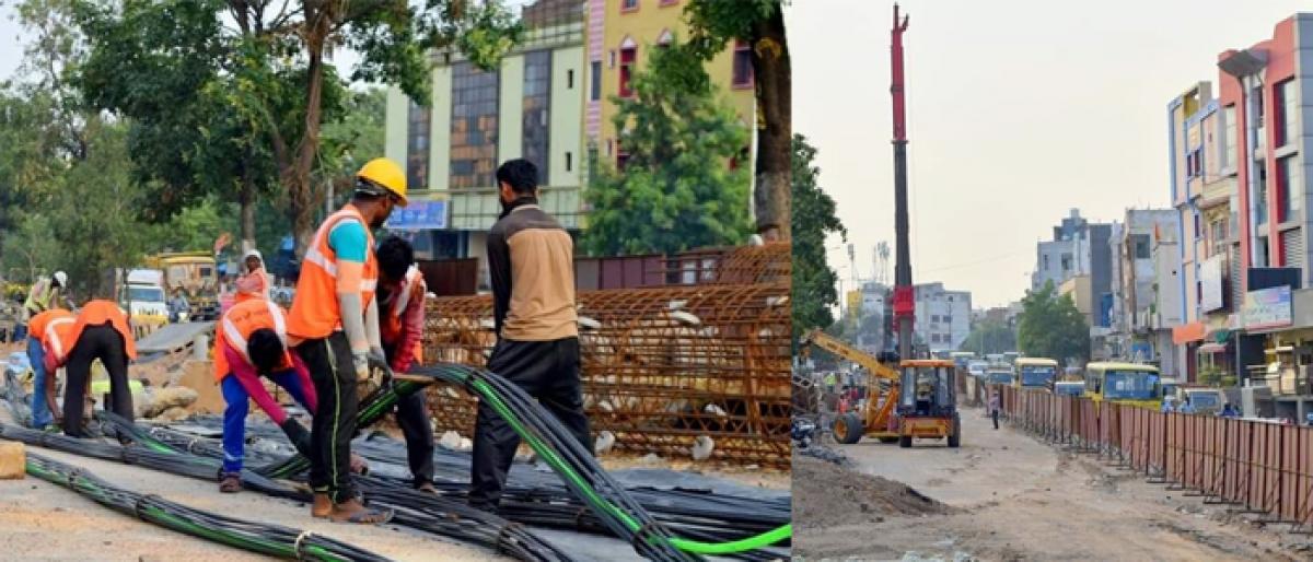 Works at DRDO flyover pick up pace