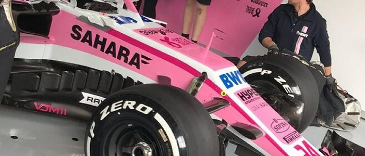 Force India goes pink!