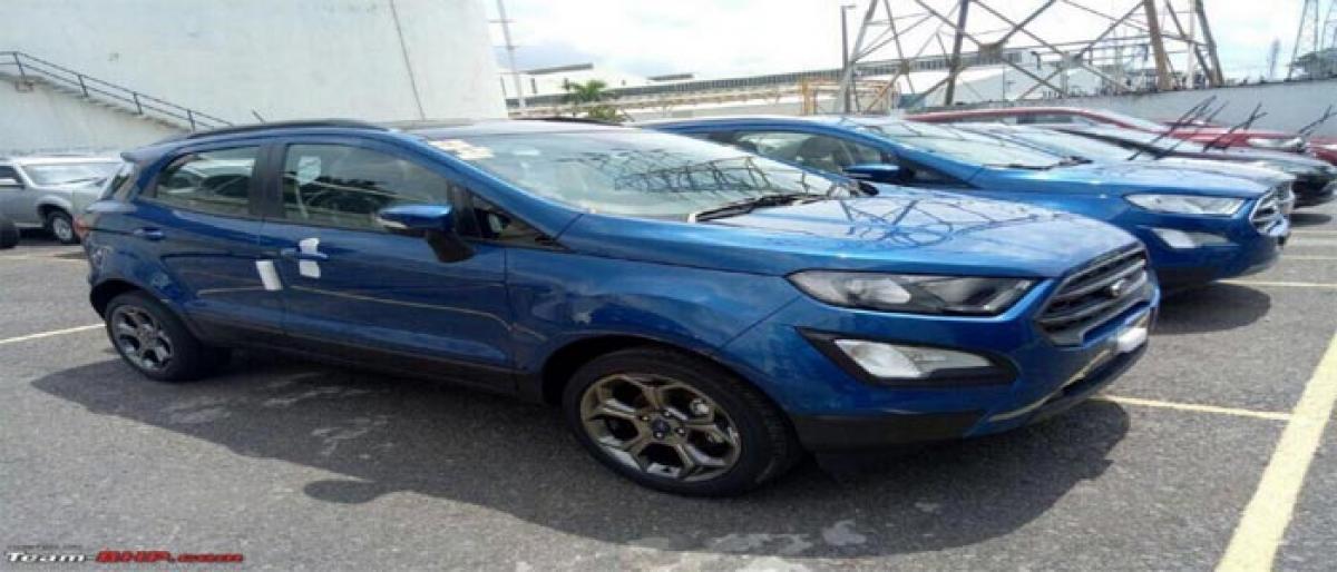 Ford EcoSport Facelift Titanium S spotted