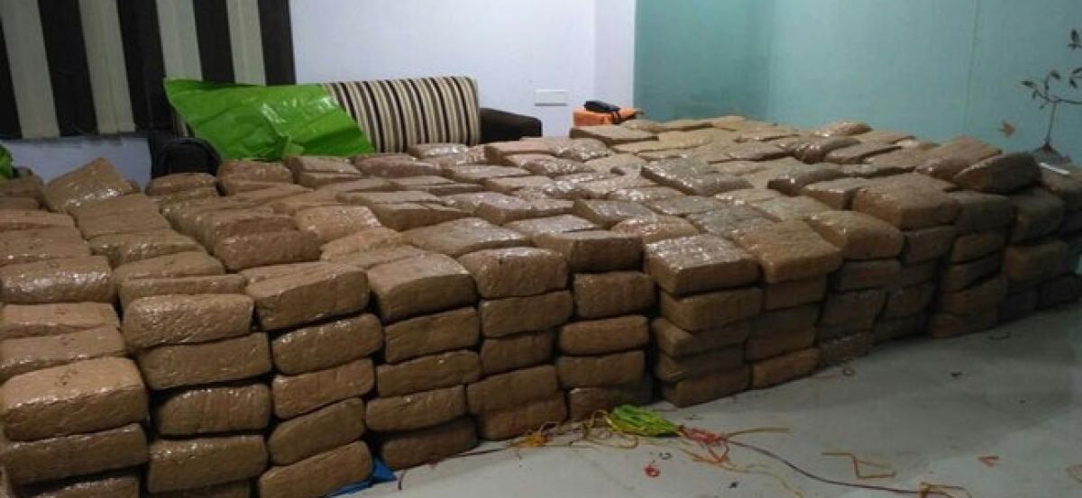 1394kg cannabis worth seized in Vijayawada