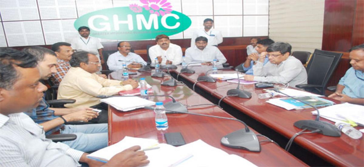 GHMC holds review meeting