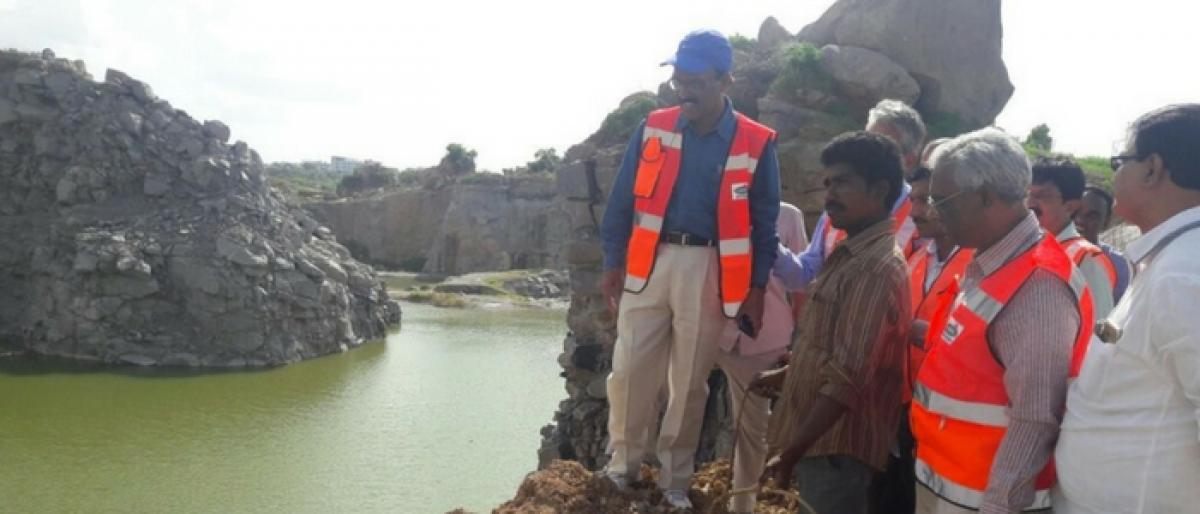 Fill abandoned quarries soon, orders GHMC Commissioner