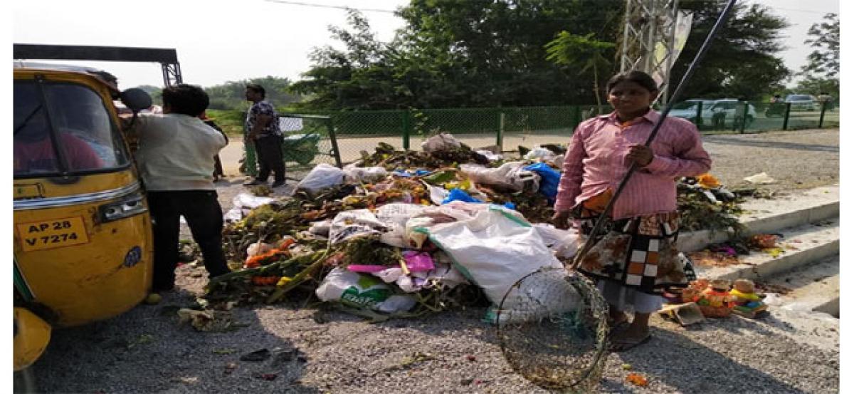 Authorities remove immersion facilities at GHMC-built pond