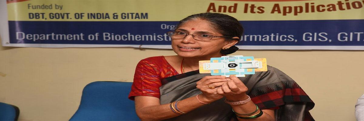 Workshop on Foldscope held at GITAM Institute of Science