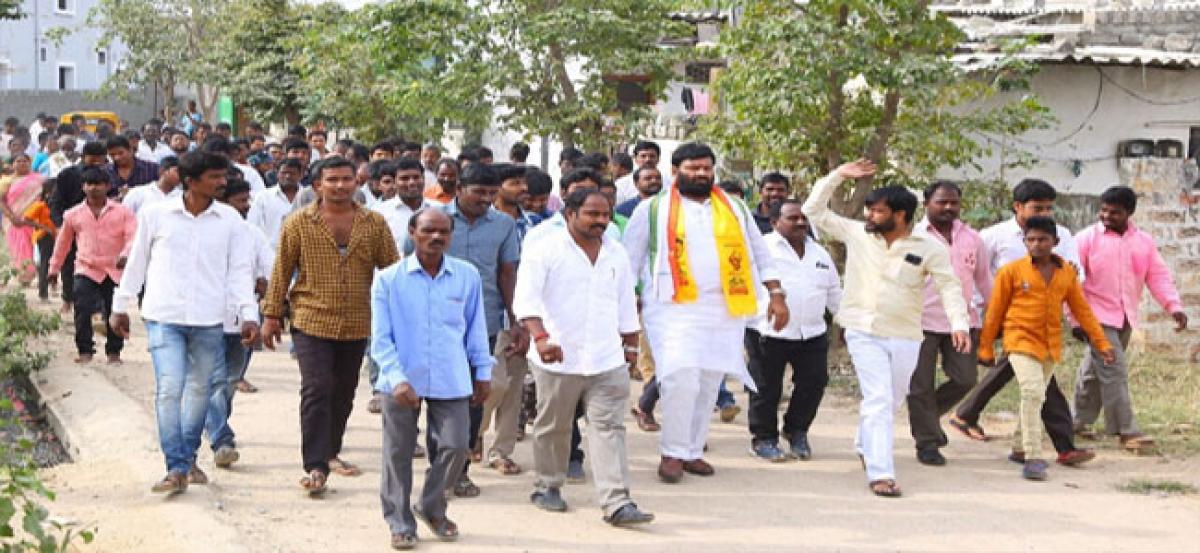 Kuna Srisailam Goud campaign in full swing