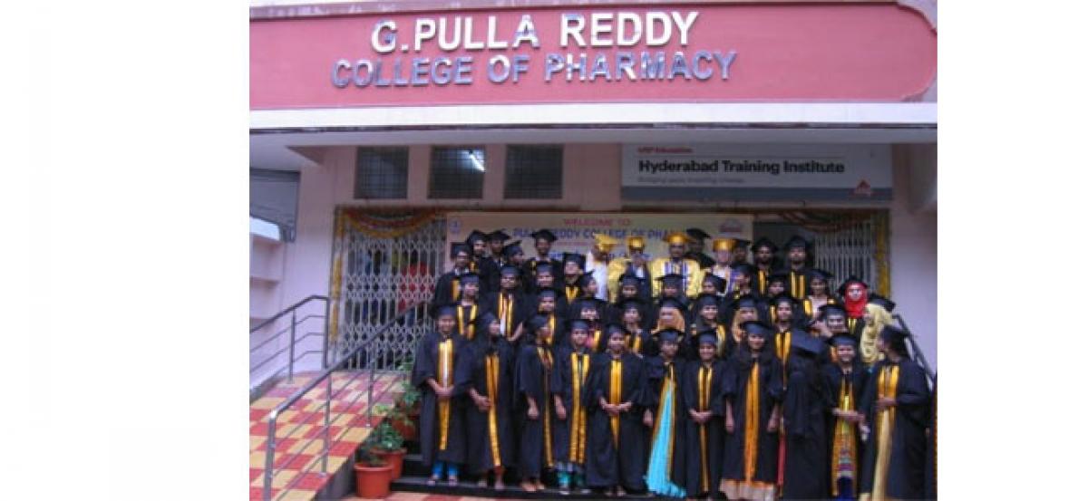 Graduation day held at Pulla Reddy Pharmacy college