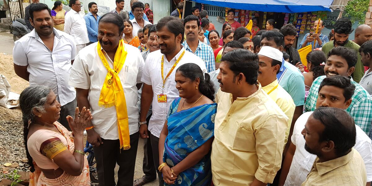 Ganni takes part in Nagara Darshini in Rajamahendravaram