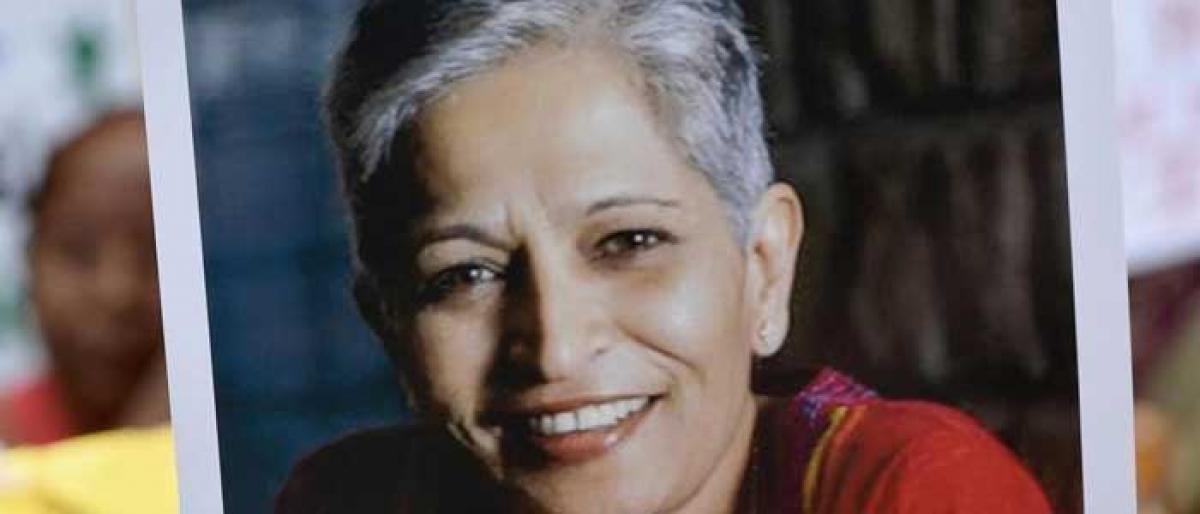 Journalists pay tributes to Gauri Lankesh