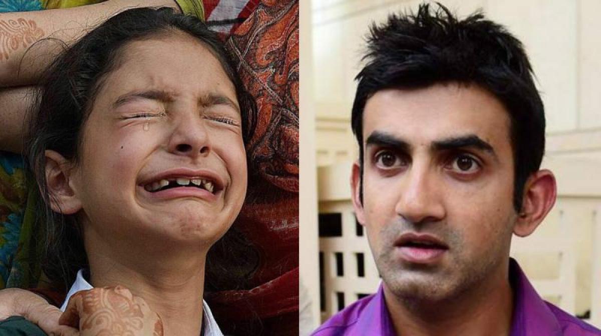 Kashmir martyrs daughter Zohra thanks Gautam Gambhir for his kind gesture