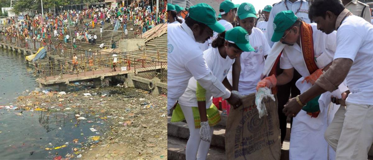 Durga Ghat Cleaned