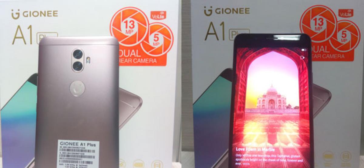 Gionee A1 Plus: Powerful dual rear camera, better specs