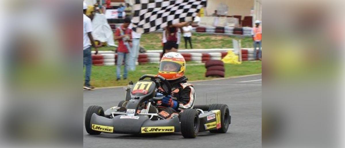 Debarun, Shahan shine in National Karting Championship