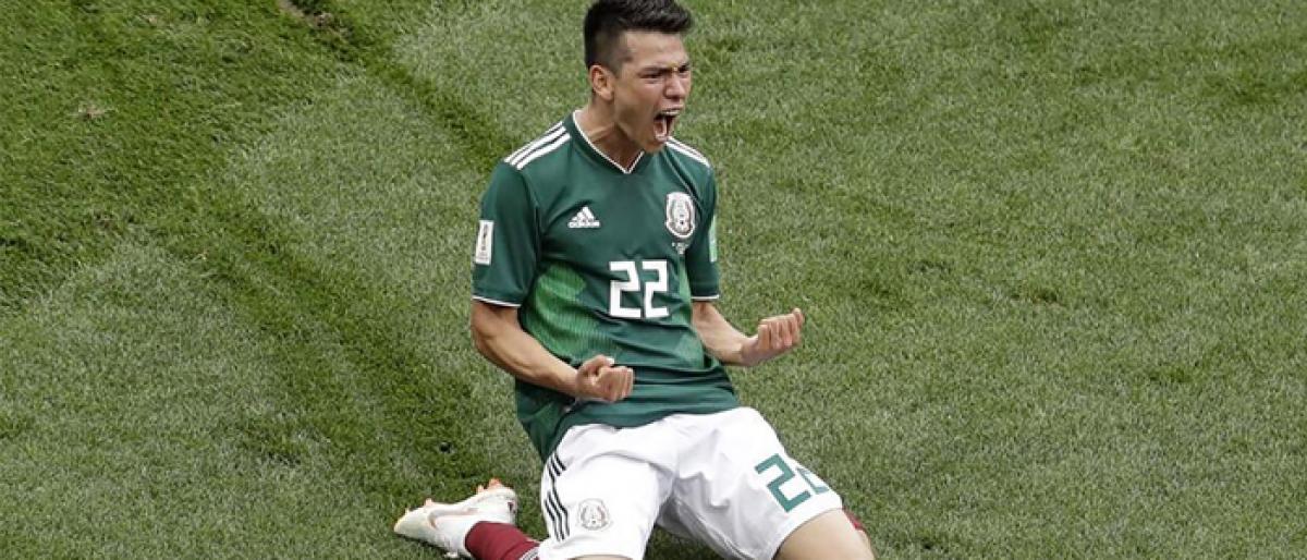 Lozano lays Loew men low : MEXICO STUN CHAMPS