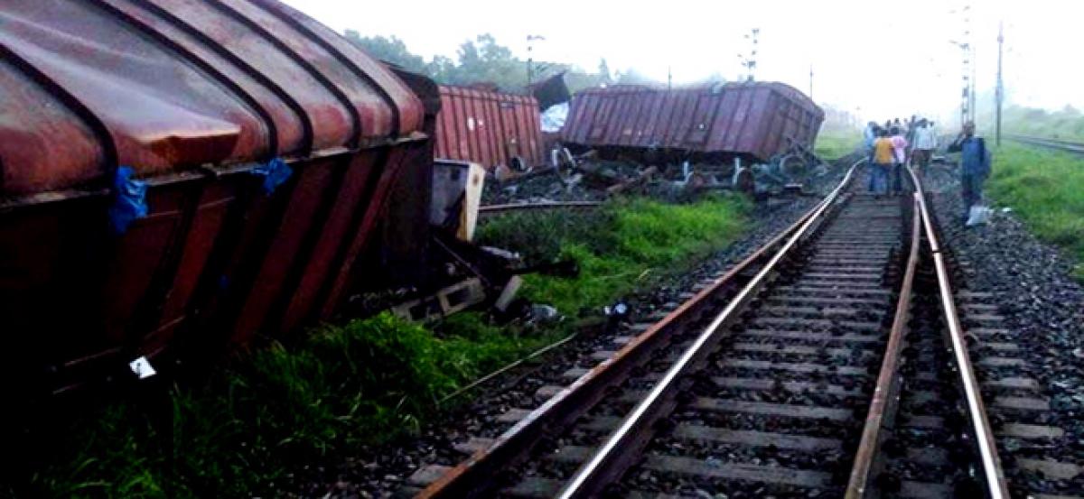 Odisha: Goods train derails in Cuttack, rail traffic affected